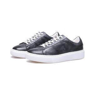 Custom Grey Leather Sneaker