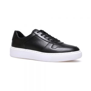 Custom Black Leather Sneaker