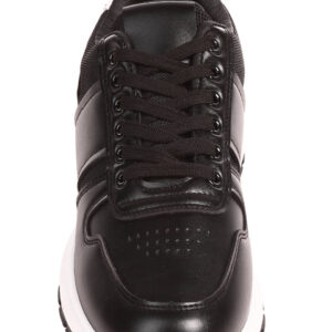 Black White Leather Sneaker