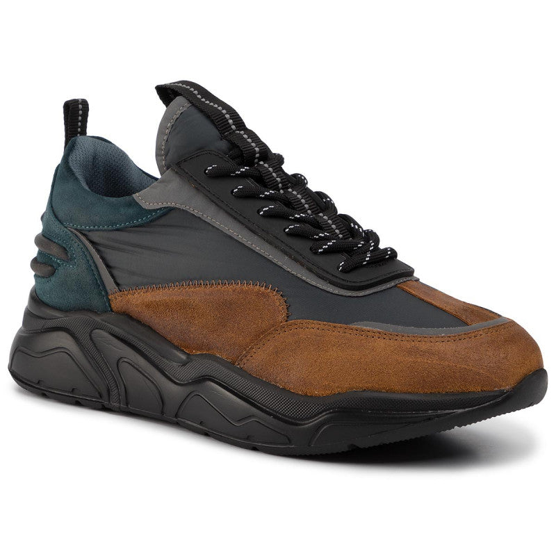 Low Top Black Brown Leather Sneakers Low Top Black Brown Leather Sneakers