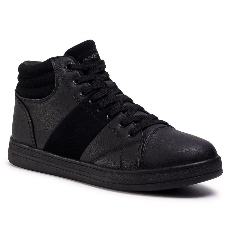 Mid Top Black Leather Sneakers Mid Top Black Leather Sneakers